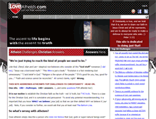 Tablet Screenshot of iloveatheists.com
